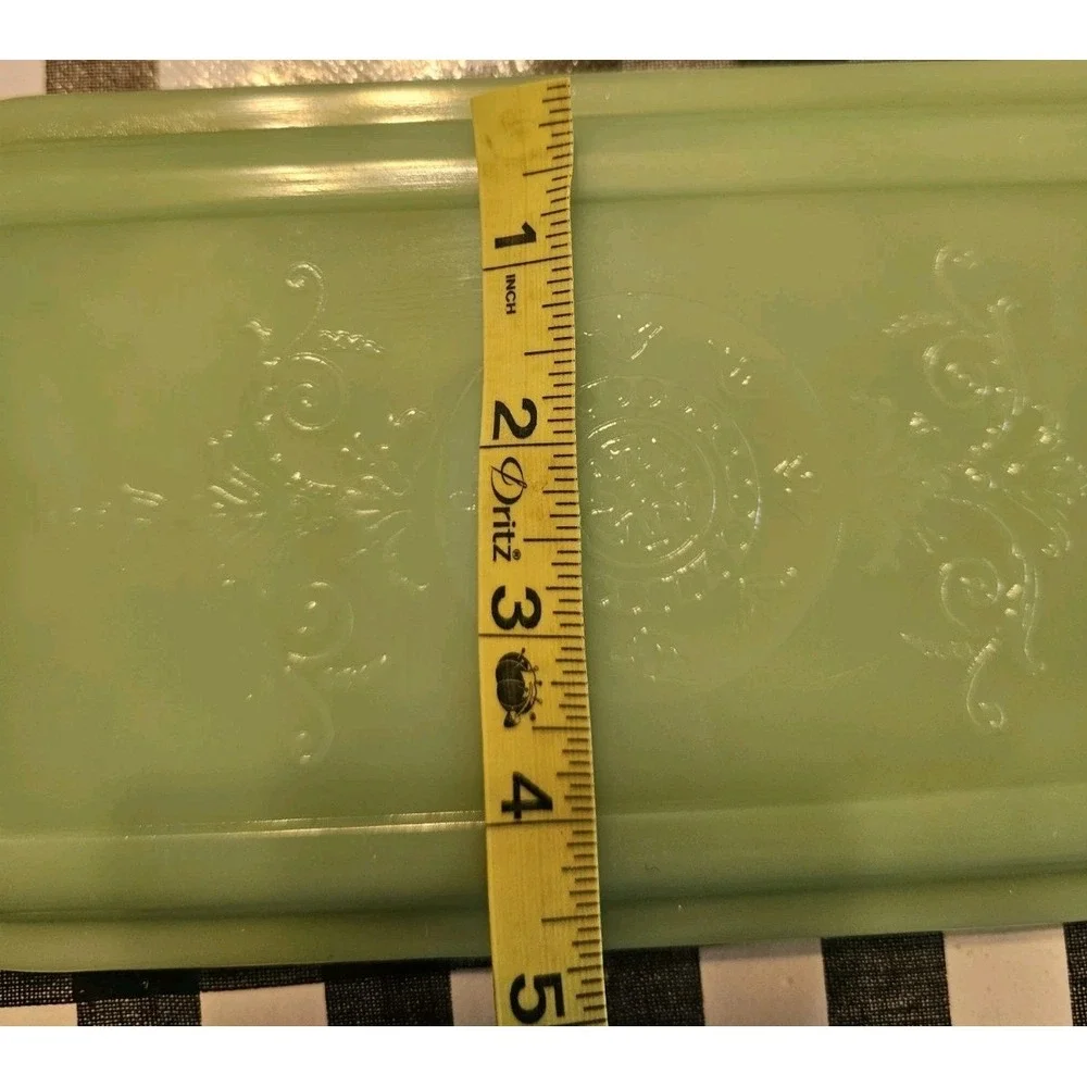 Vintage 1940's Fire King Jadeite Philbe Refrigerator Dish Lid Only